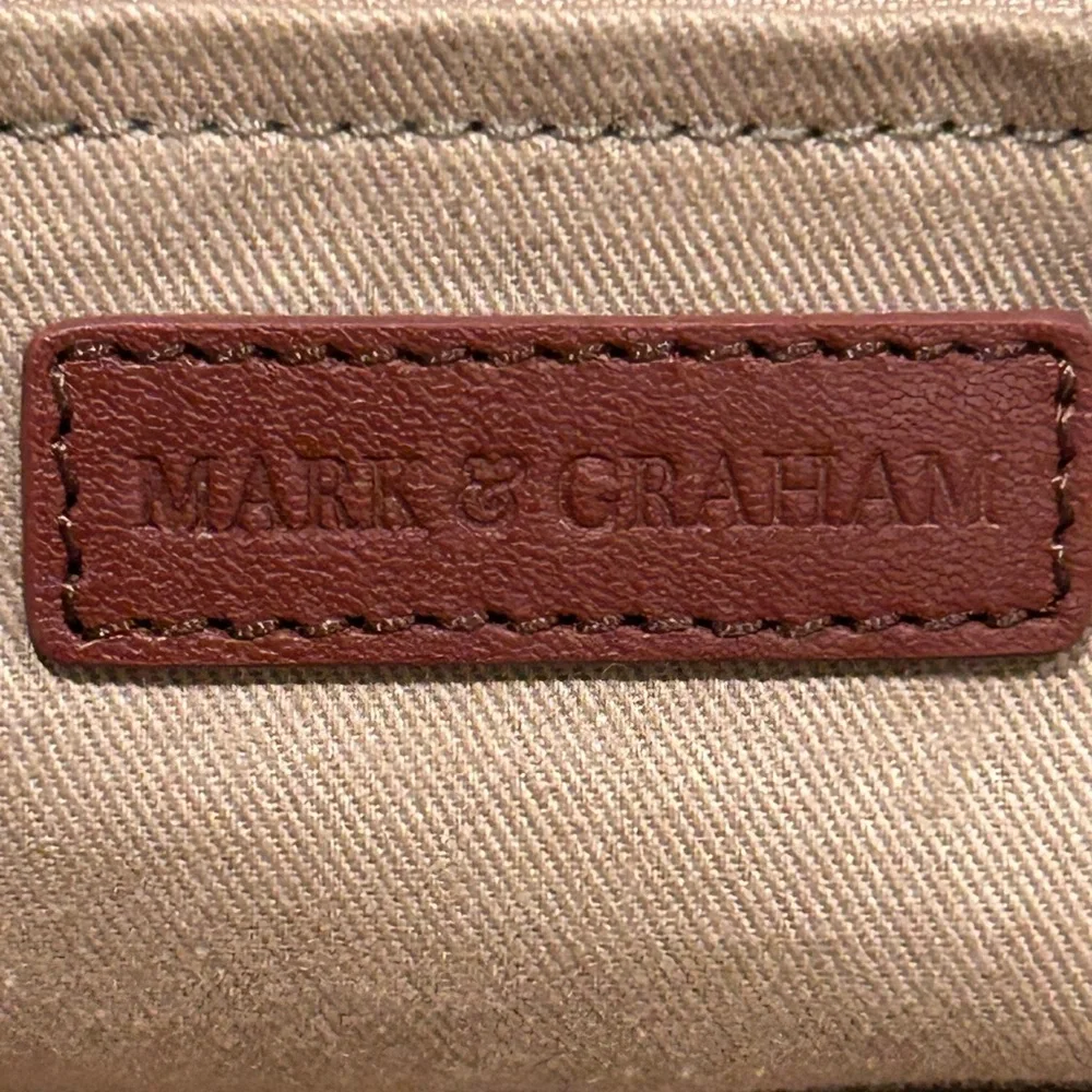 Mark & Graham Maddie Convertible Backpack/ Tote bag, Cream, Gold Hardware